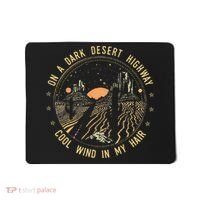 Retro Dark Desert Highway Adventure Camping Mousepad thumb 0