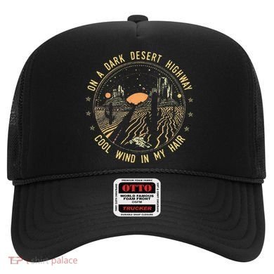 Retro Dark Desert Highway Adventure Camping Hat