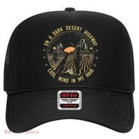 Retro Dark Desert Highway Adventure Camping Hat thumb 0