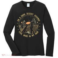 Retro Dark Desert Highway Adventure Camping Women's Long Sleeve Shirt thumb 0