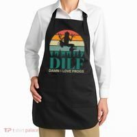 Retro Dilf Damn I Love Frogs Apron thumb 2