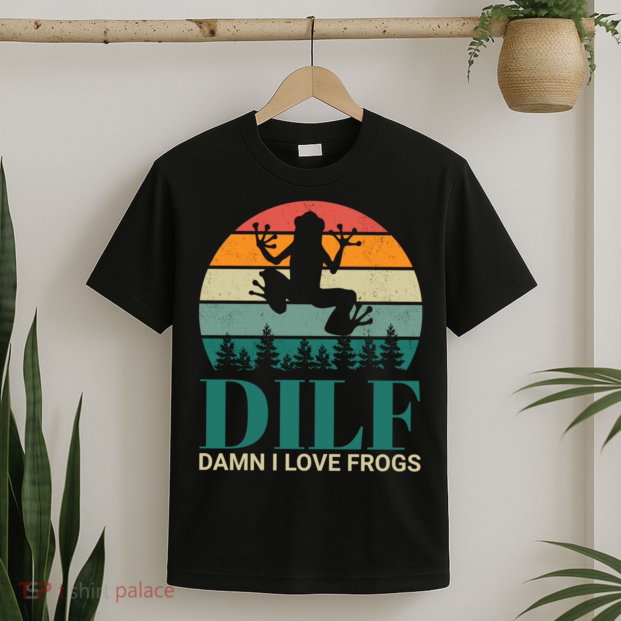 Retro Dilf Damn I Love Frogs T-Shirt