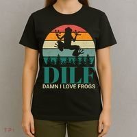Retro Dilf Damn I Love Frogs T-Shirt thumb 4