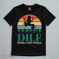 Retro Dilf Damn I Love Frogs T-Shirt thumb 5