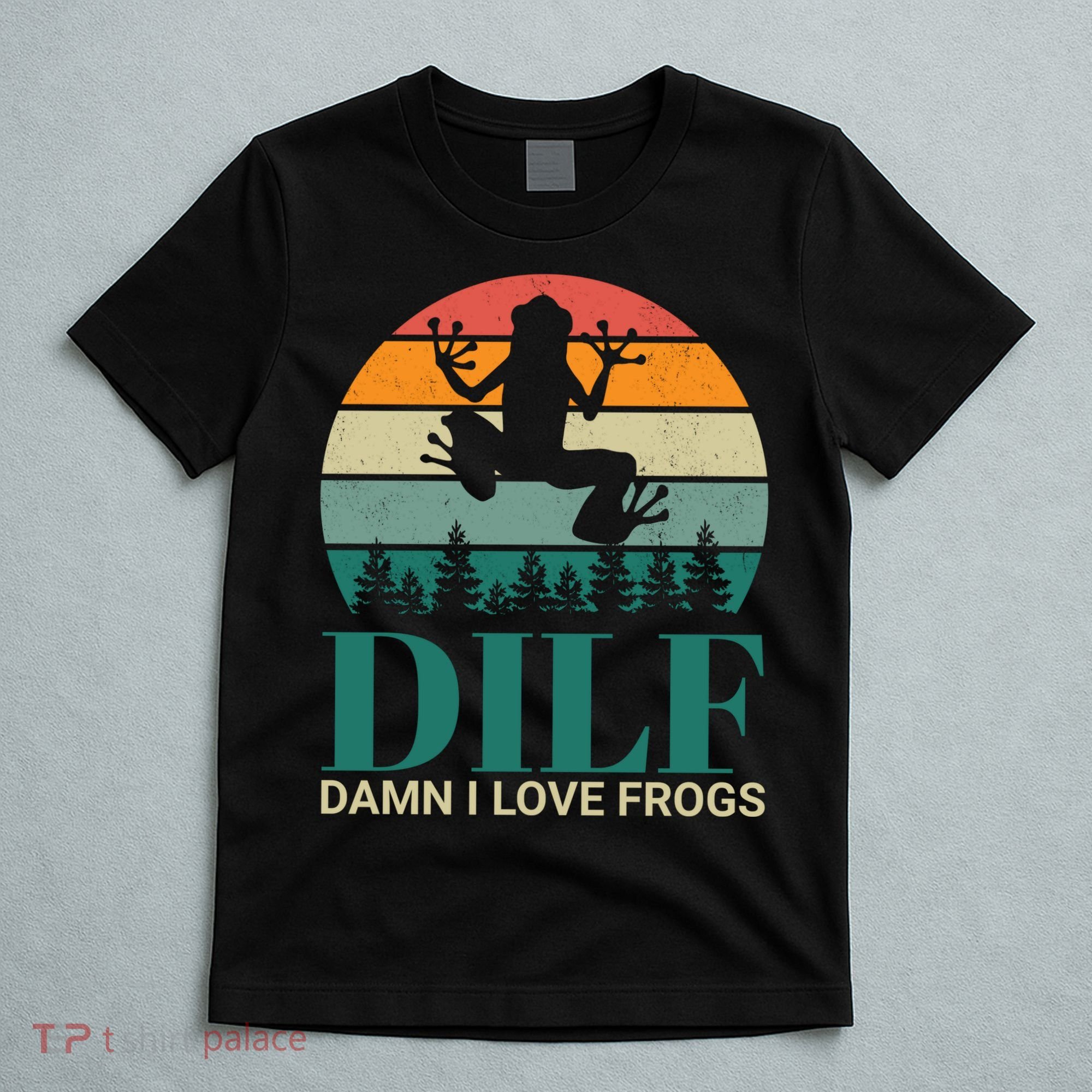 Retro Dilf Damn I Love Frogs T-Shirt