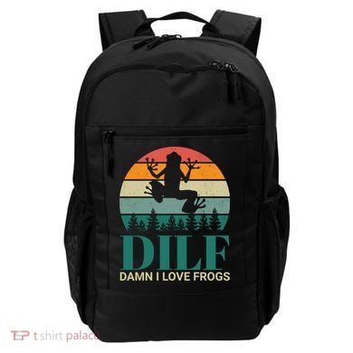 Retro Dilf Damn I Love Frogs Backpack