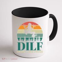 Retro Dilf Damn I Love Frogs Coffee Mug thumb 1