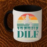Retro Dilf Damn I Love Frogs Coffee Mug thumb 2