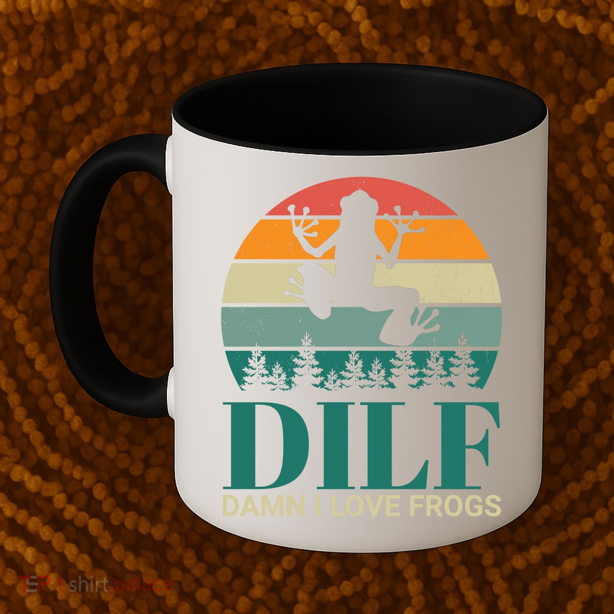 Retro Dilf Damn I Love Frogs Coffee Mug