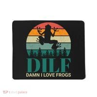 Retro Dilf Damn I Love Frogs Mousepad thumb 0