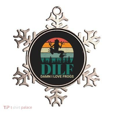 Retro Dilf Damn I Love Frogs Ornament
