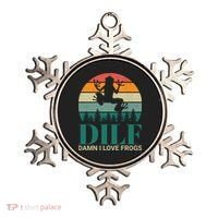 Retro Dilf Damn I Love Frogs Ornament thumb 0