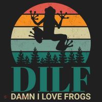 Retro Dilf Damn I Love Frogs Golf Towel thumb 3