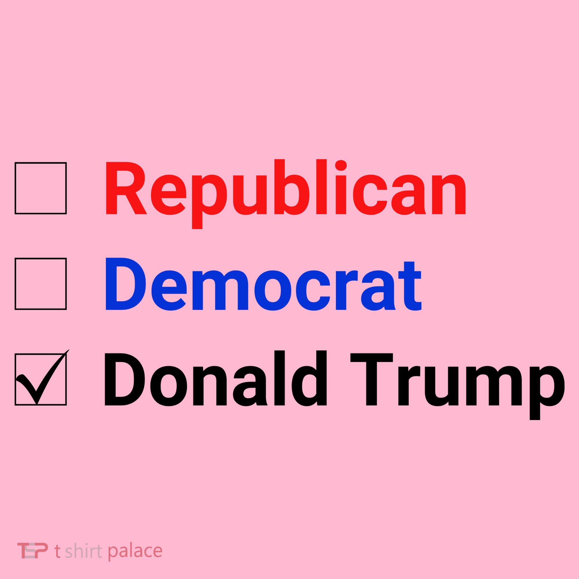 Republican Democrat Donald Trump Coaster