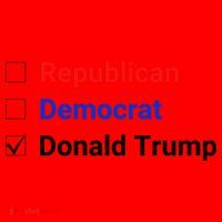 Republican Democrat Donald Trump Santa Hat thumb 1