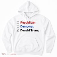 Republican Democrat Donald Trump Hoodie thumb 0