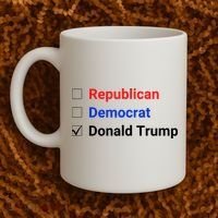 Republican Democrat Donald Trump Coffee Mug thumb 2