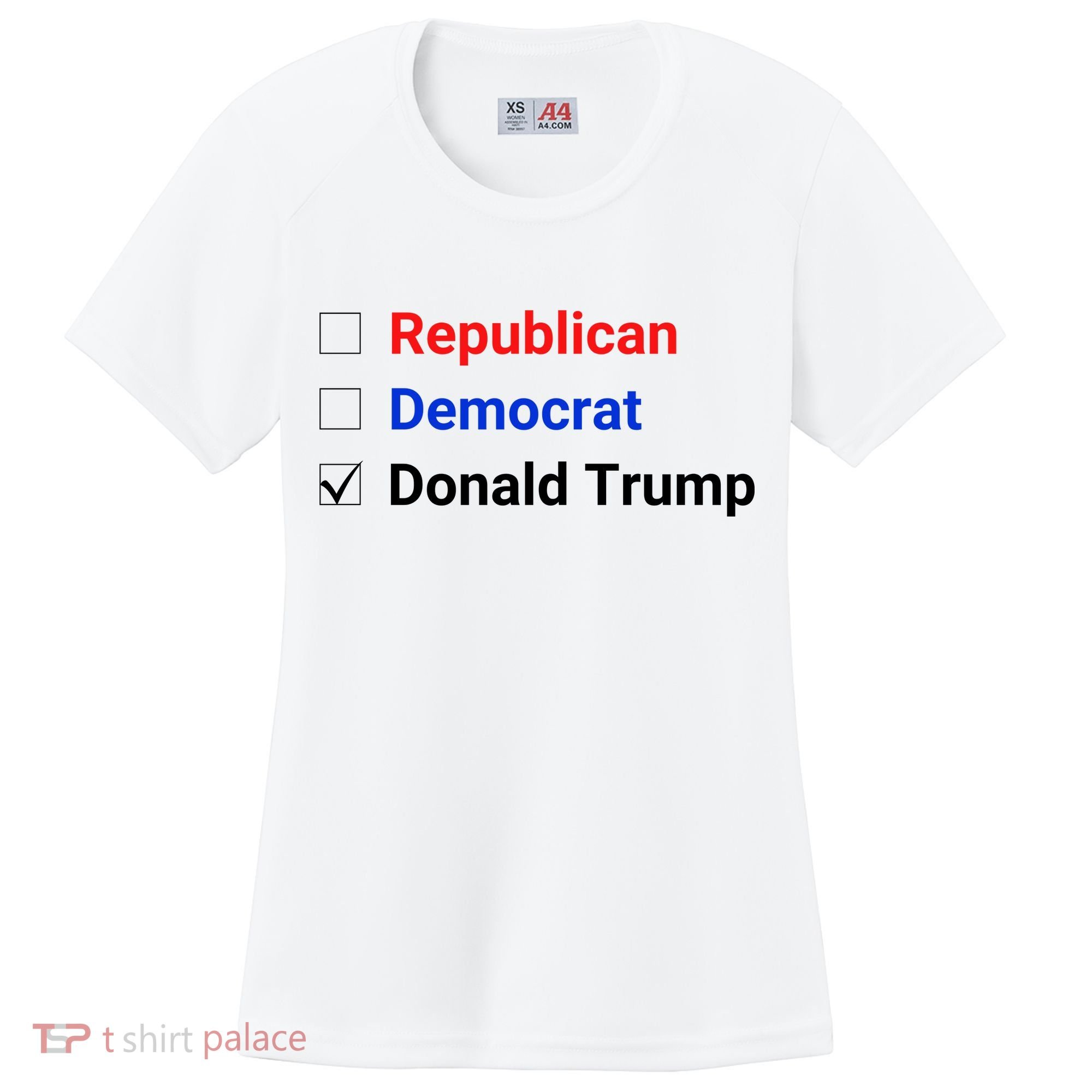 Republican Democrat Donald Trump Women's Cooling Performance Crew T-Shirt