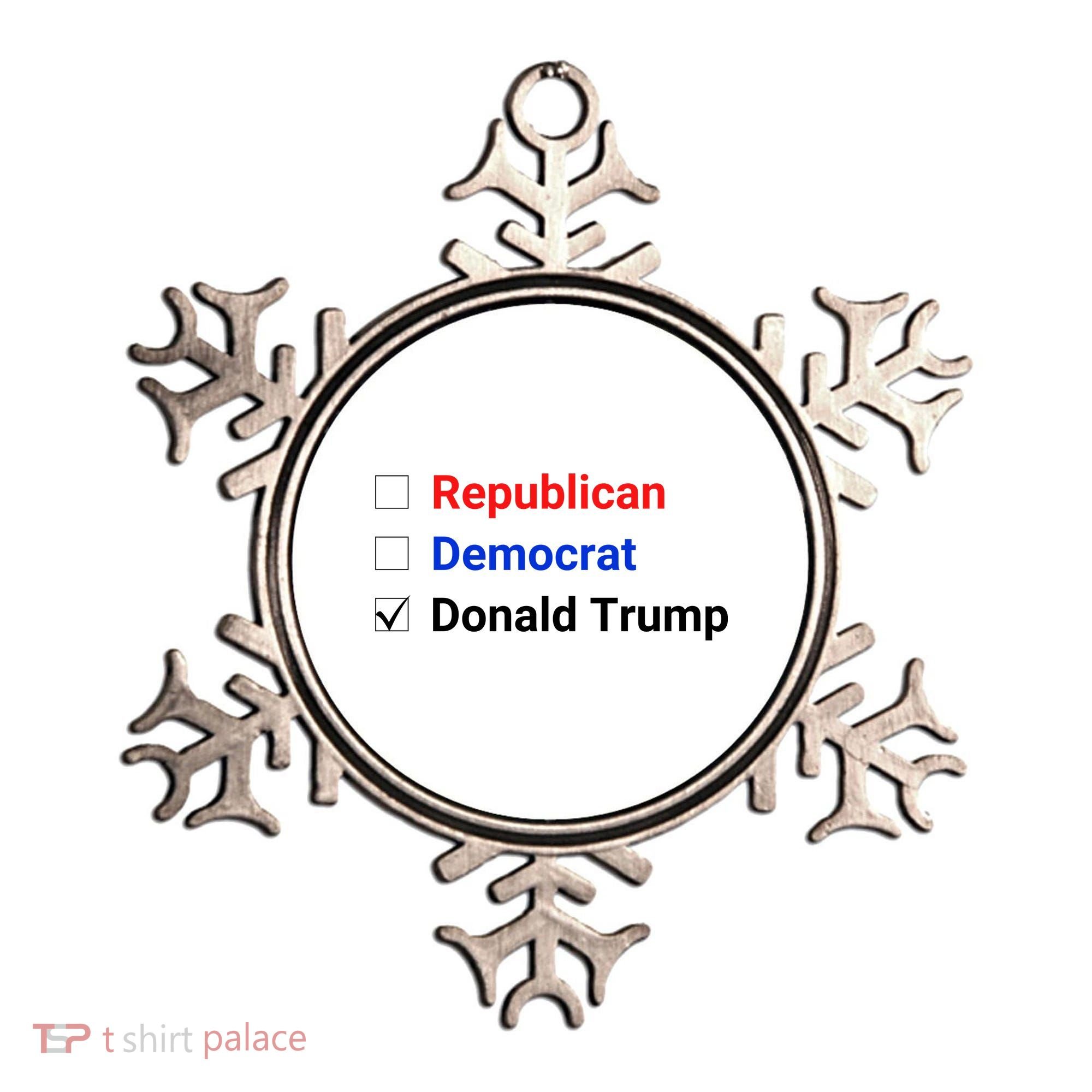 Republican Democrat Donald Trump Ornament