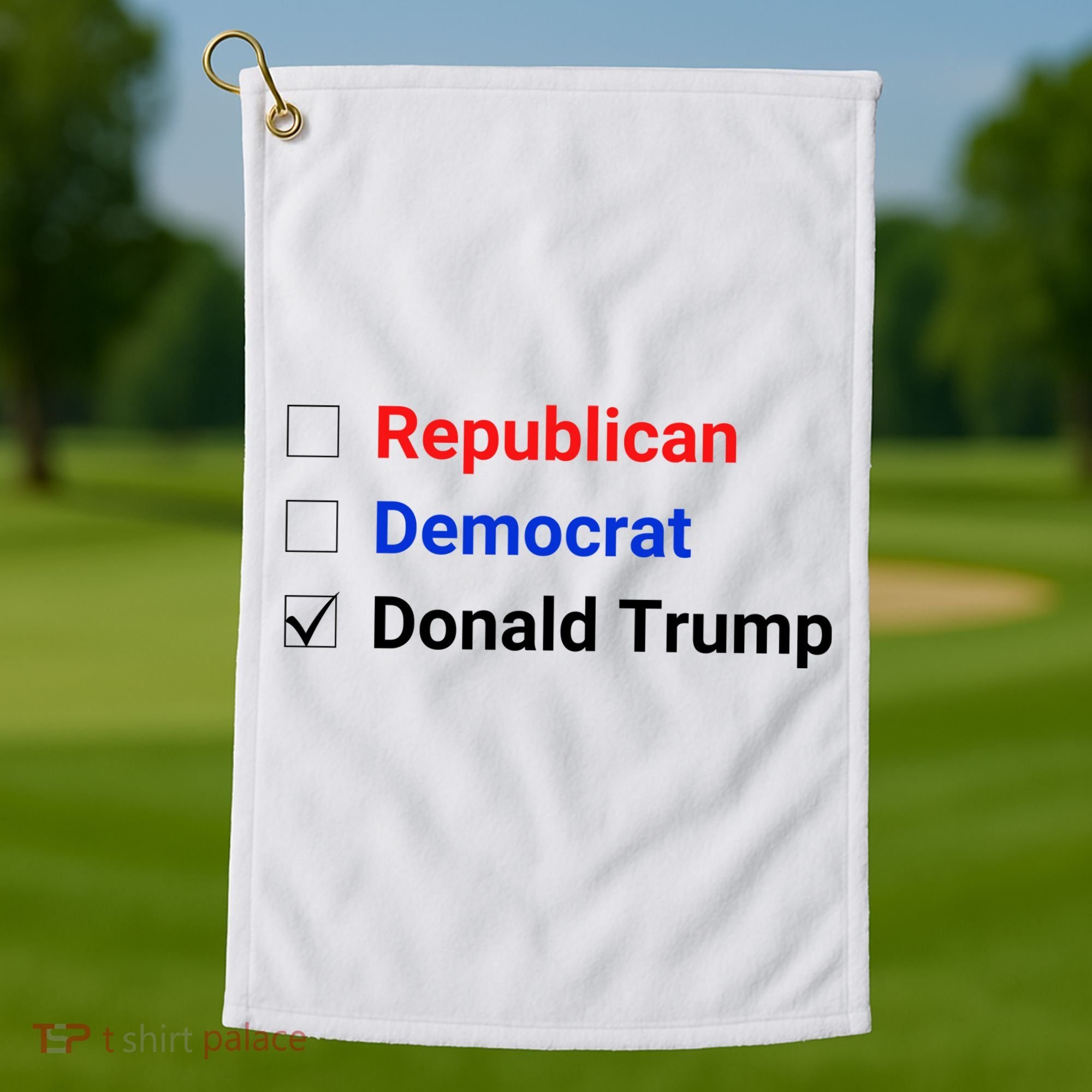 Republican Democrat Donald Trump Golf Towel