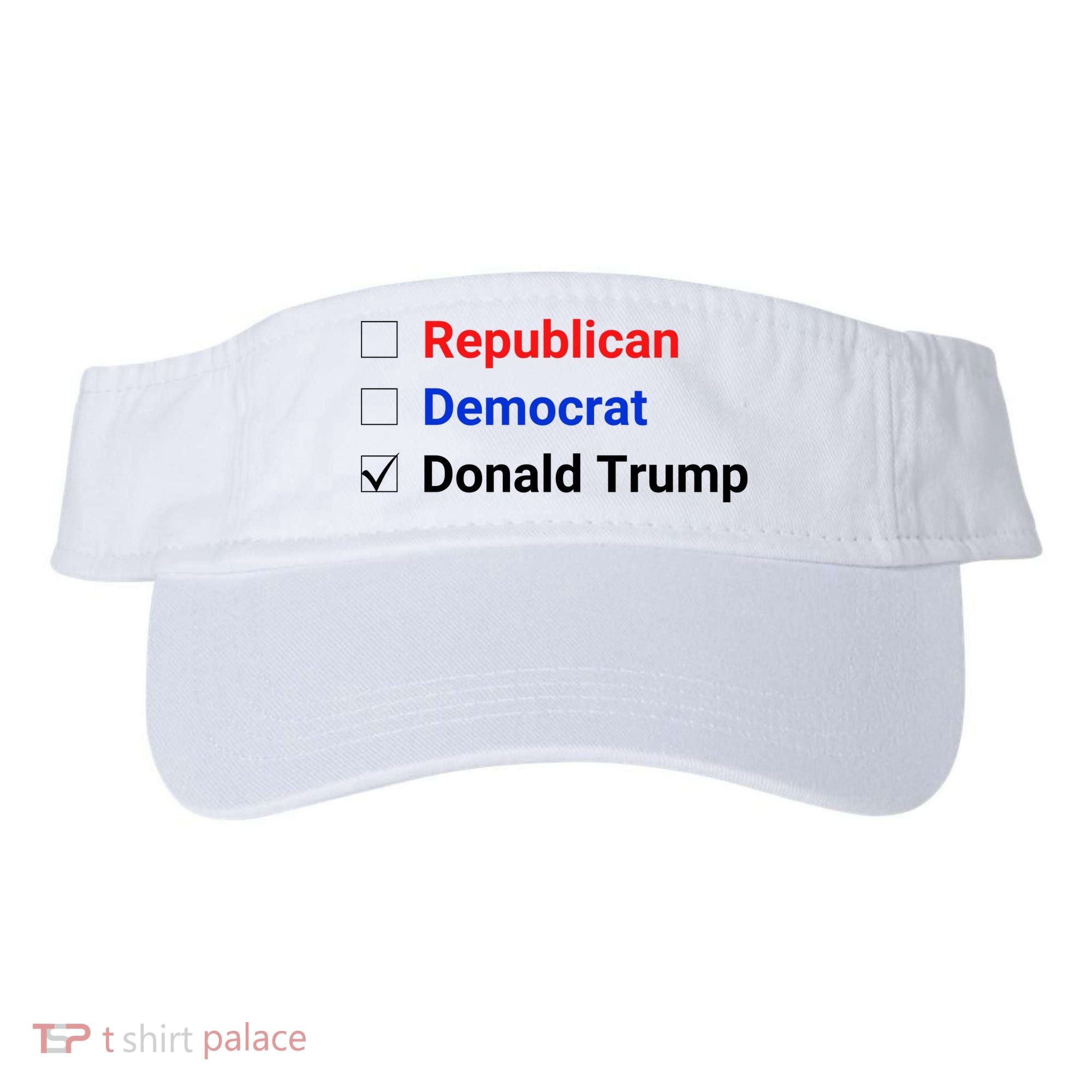 Republican Democrat Donald Trump Visor