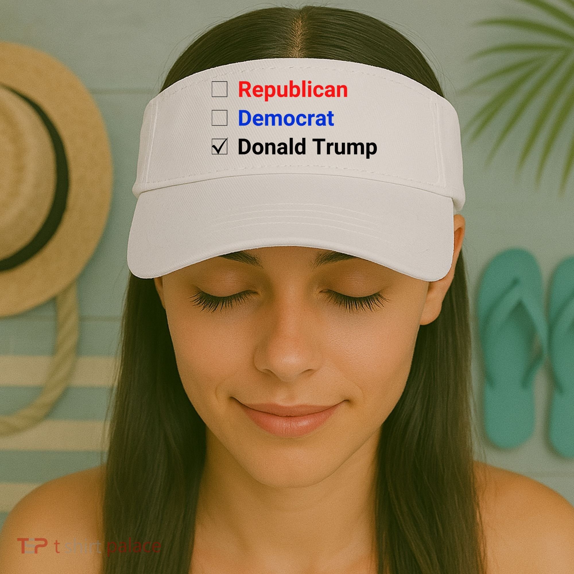 Republican Democrat Donald Trump Visor
