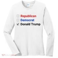 Republican Democrat Donald Trump Women's Long Sleeve Shirt thumb 0