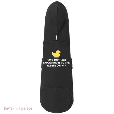 Rubber Duck Debugging Funny Explaining Programmer Coder Gift Doddie Hoodie