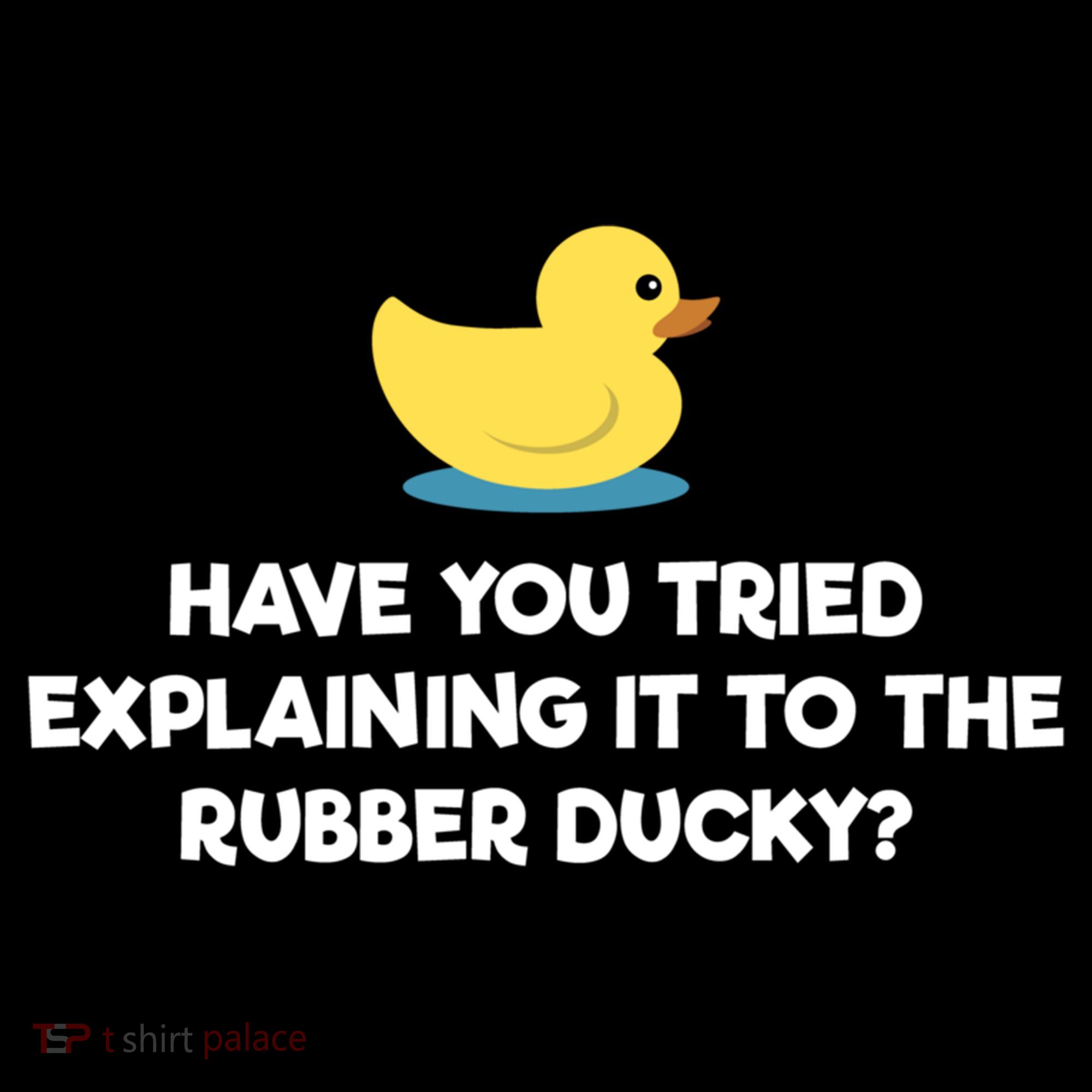Rubber Duck Debugging Funny Explaining Programmer Coder Gift Backpack