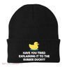 Rubber Duck Debugging Funny Explaining Programmer Coder Gift Beanie
