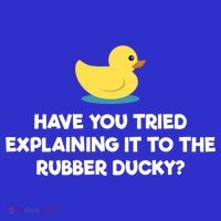 Rubber Duck Debugging Funny Explaining Programmer Coder Gift Kids T-Shirt thumb 4