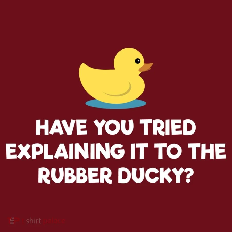 Rubber Duck Debugging Funny Explaining Programmer Coder Gift Christmas Stocking