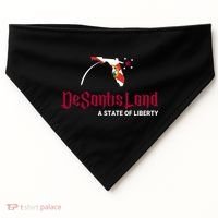 Ron Desantis DeSantisLand State Of Liberty Florida Map FL Flag Patriotic USA-Made Doggie Bandana thumb 0