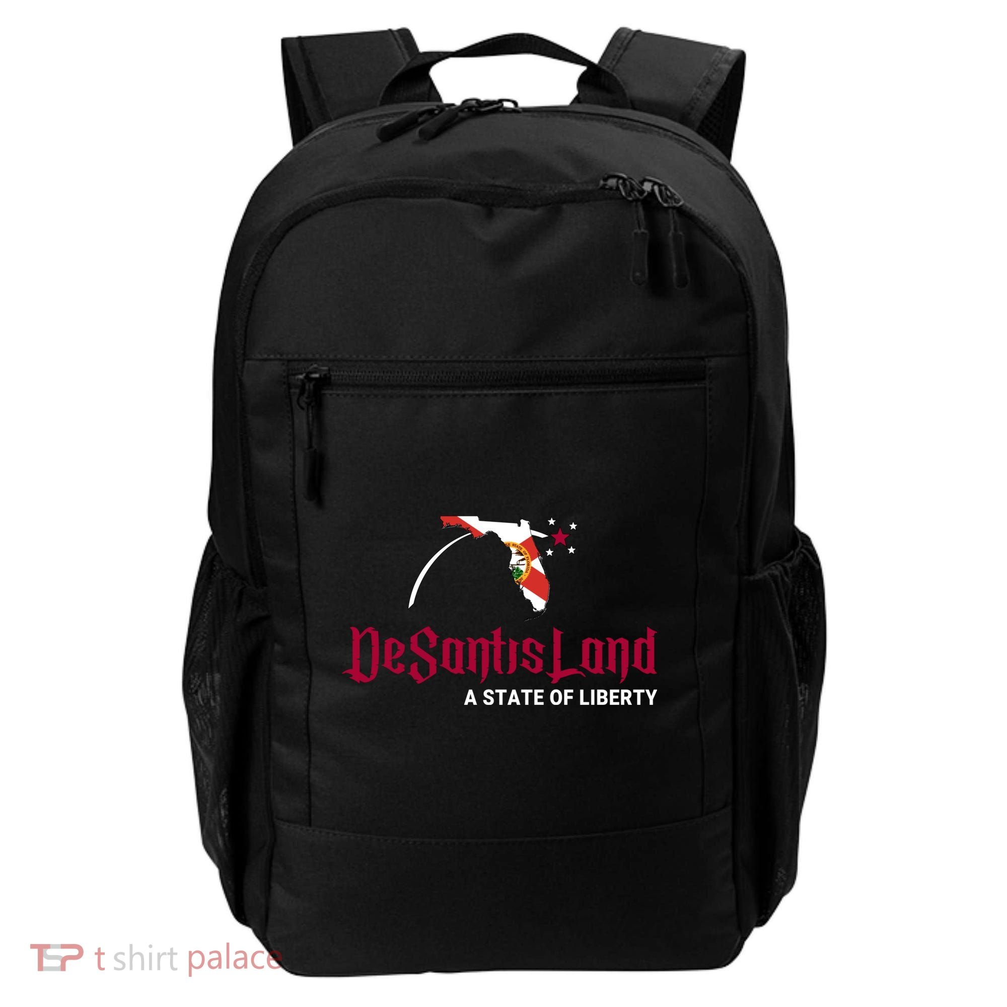 Ron Desantis DeSantisLand State Of Liberty Florida Map FL Flag Patriotic Backpack