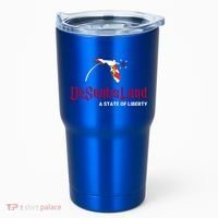 Ron Desantis DeSantisLand State Of Liberty Florida Map FL Flag Patriotic Tumbler thumb 0