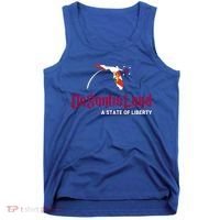 Ron Desantis DeSantisLand State Of Liberty Florida Map FL Flag Patriotic Tank Top thumb 0