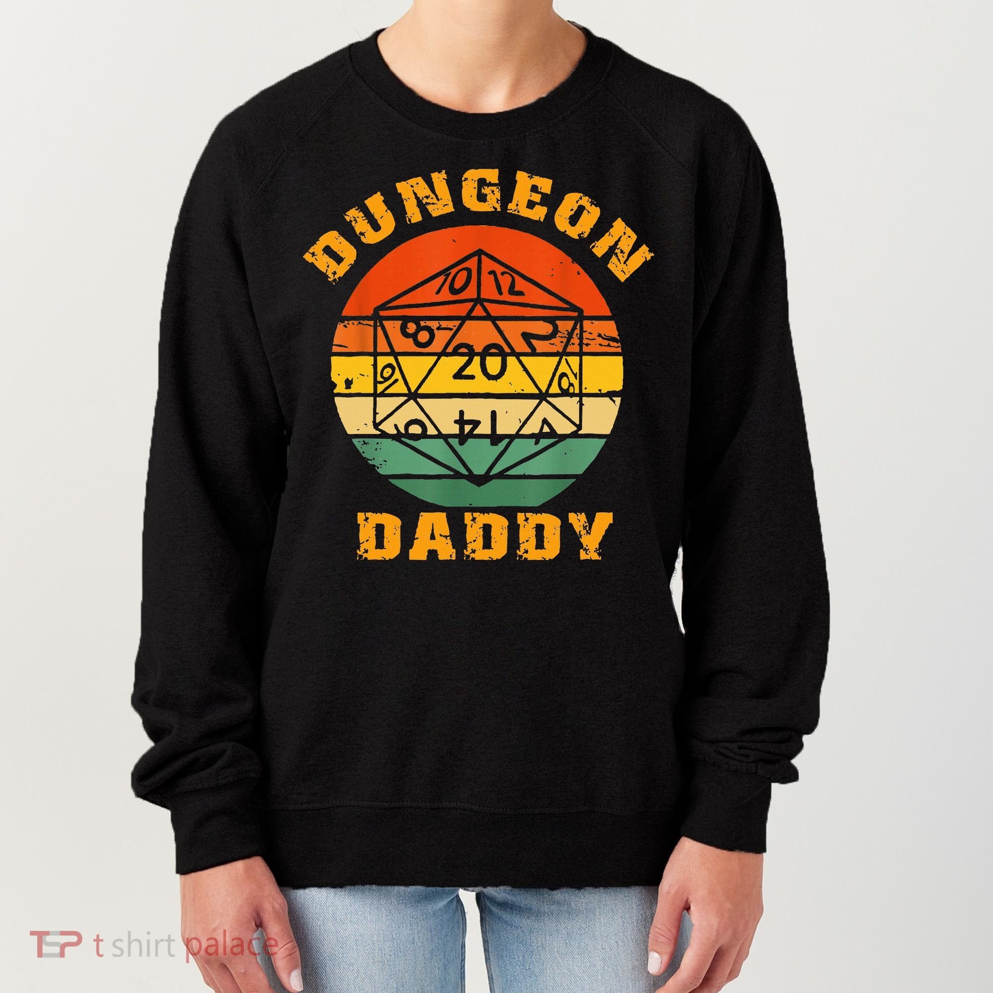 Retro Dungeon Daddy For Father Fathers Day Women's Sweatshirt