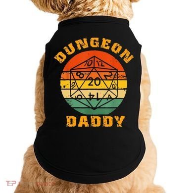 Retro Dungeon Daddy For Father Fathers Day Doggie Tank