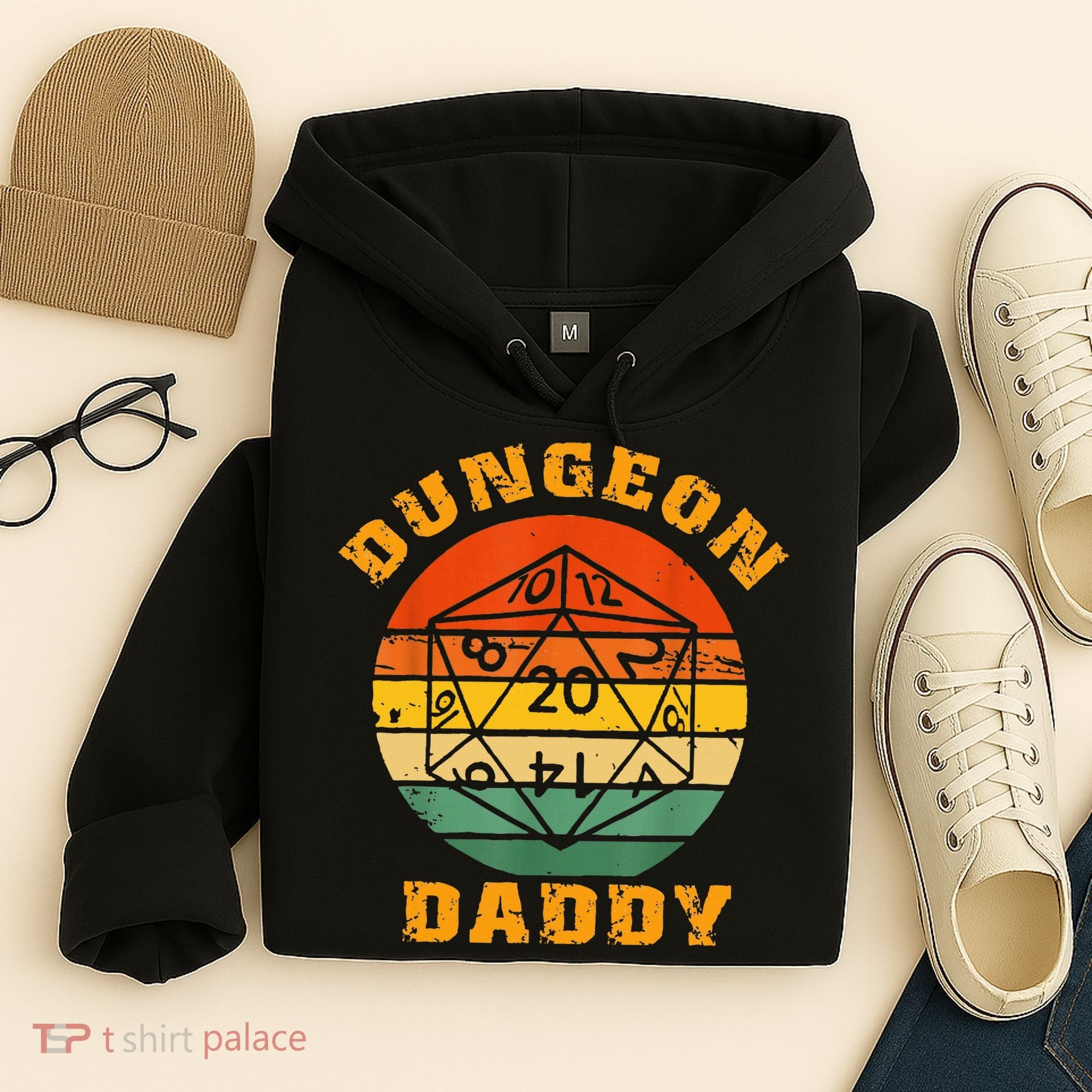 Retro Dungeon Daddy For Father Fathers Day Hoodie