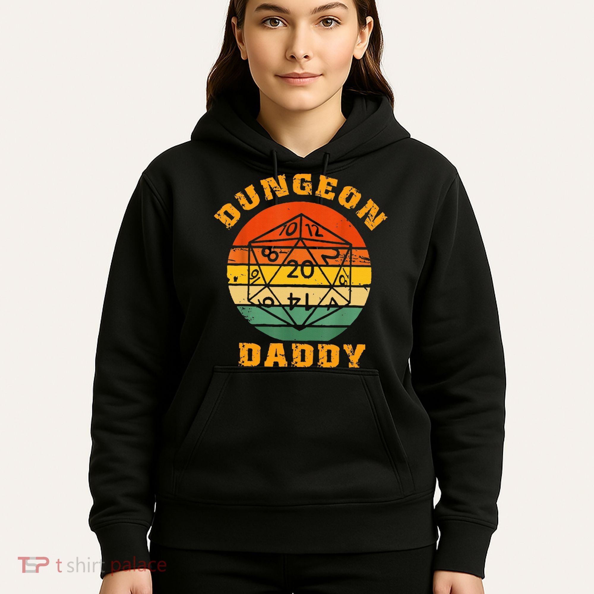 Retro Dungeon Daddy For Father Fathers Day Hoodie