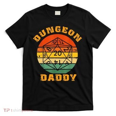 Retro Dungeon Daddy For Father Fathers Day T-Shirt