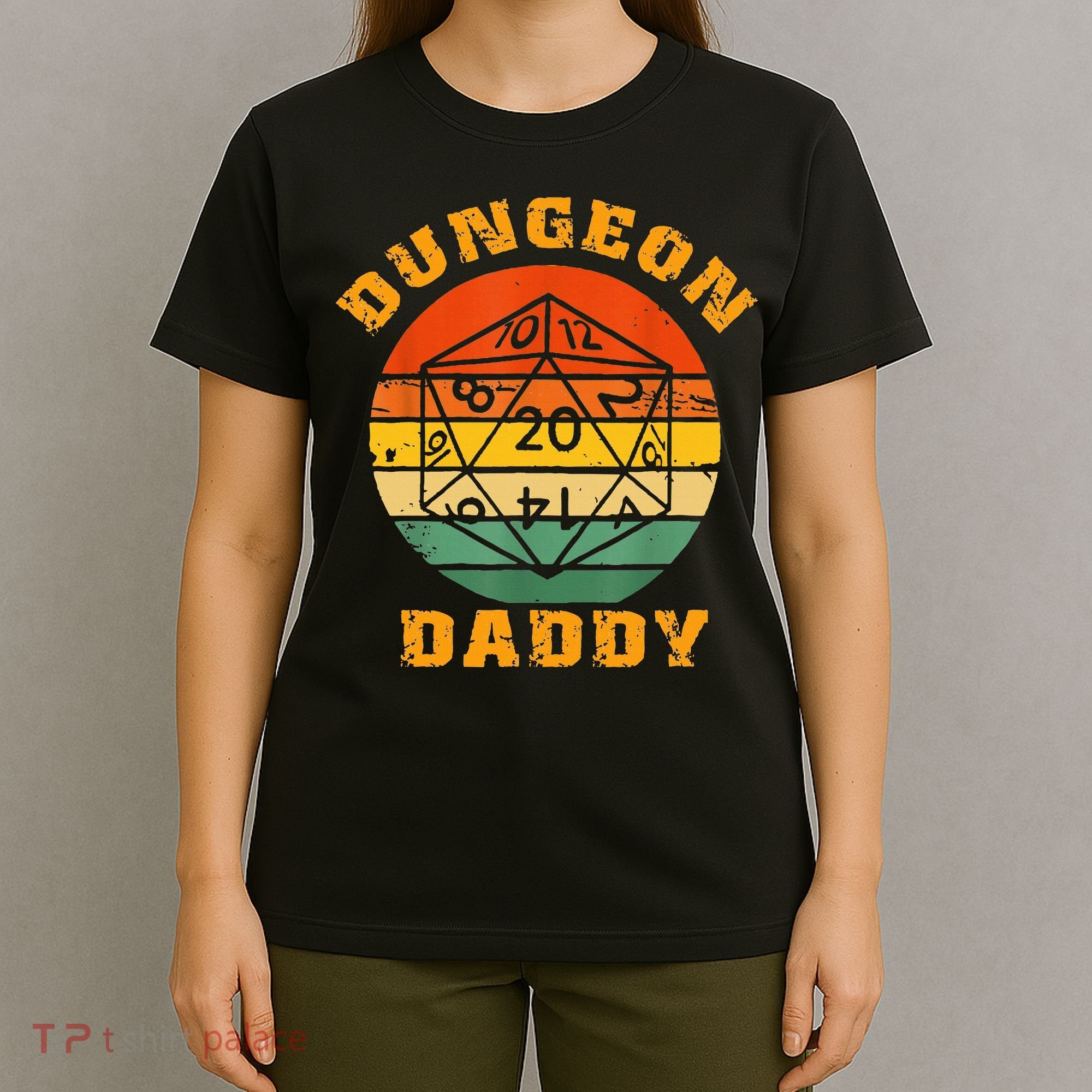 Retro Dungeon Daddy For Father Fathers Day T-Shirt