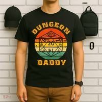 Retro Dungeon Daddy For Father Fathers Day T-Shirt thumb 6