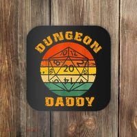 Retro Dungeon Daddy For Father Fathers Day Coaster thumb 0