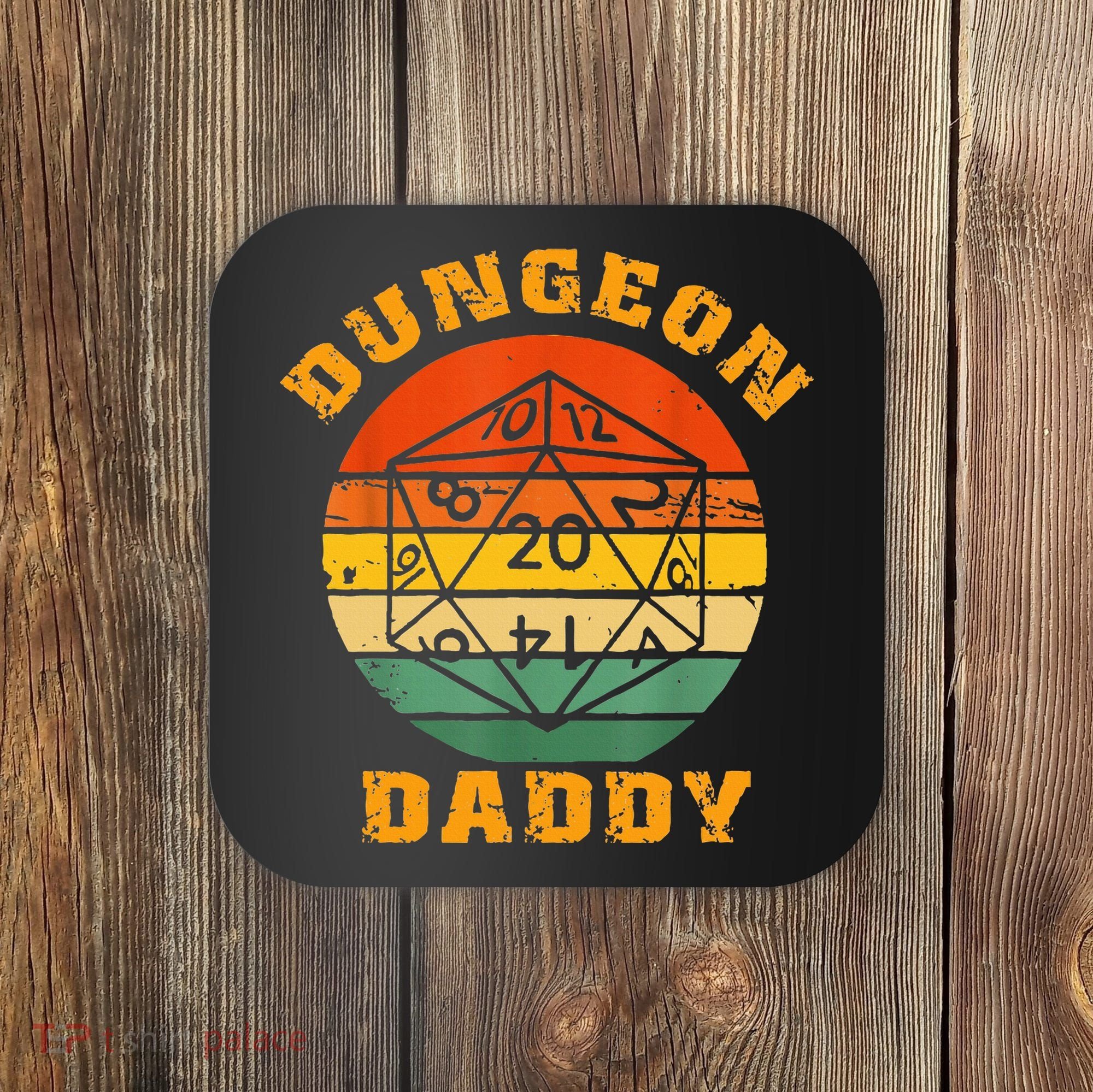 Retro Dungeon Daddy For Father Fathers Day Coaster