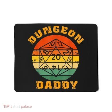Retro Dungeon Daddy For Father Fathers Day Mousepad