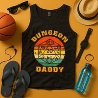 Retro Dungeon Daddy For Father Fathers Day Tank Top thumb 4