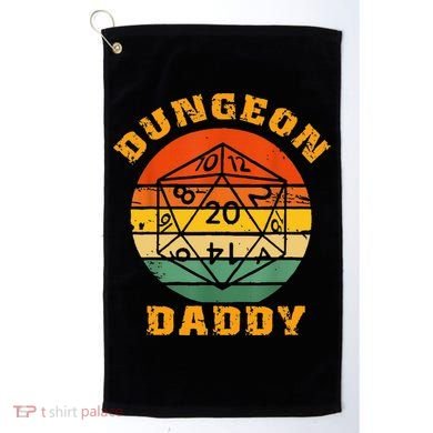 Retro Dungeon Daddy For Father Fathers Day Golf Towel