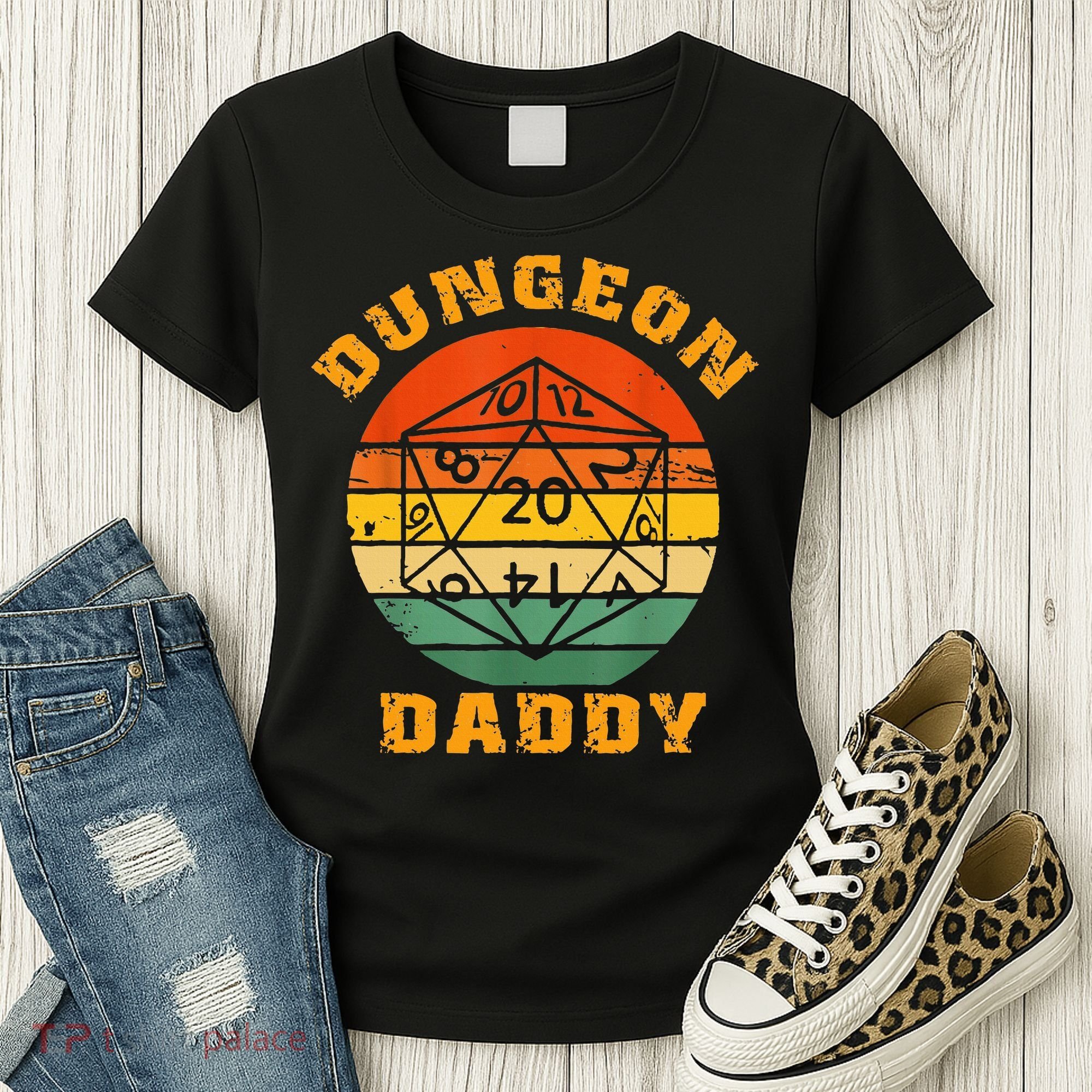 Retro Dungeon Daddy For Father Fathers Day Women's T-Shirt