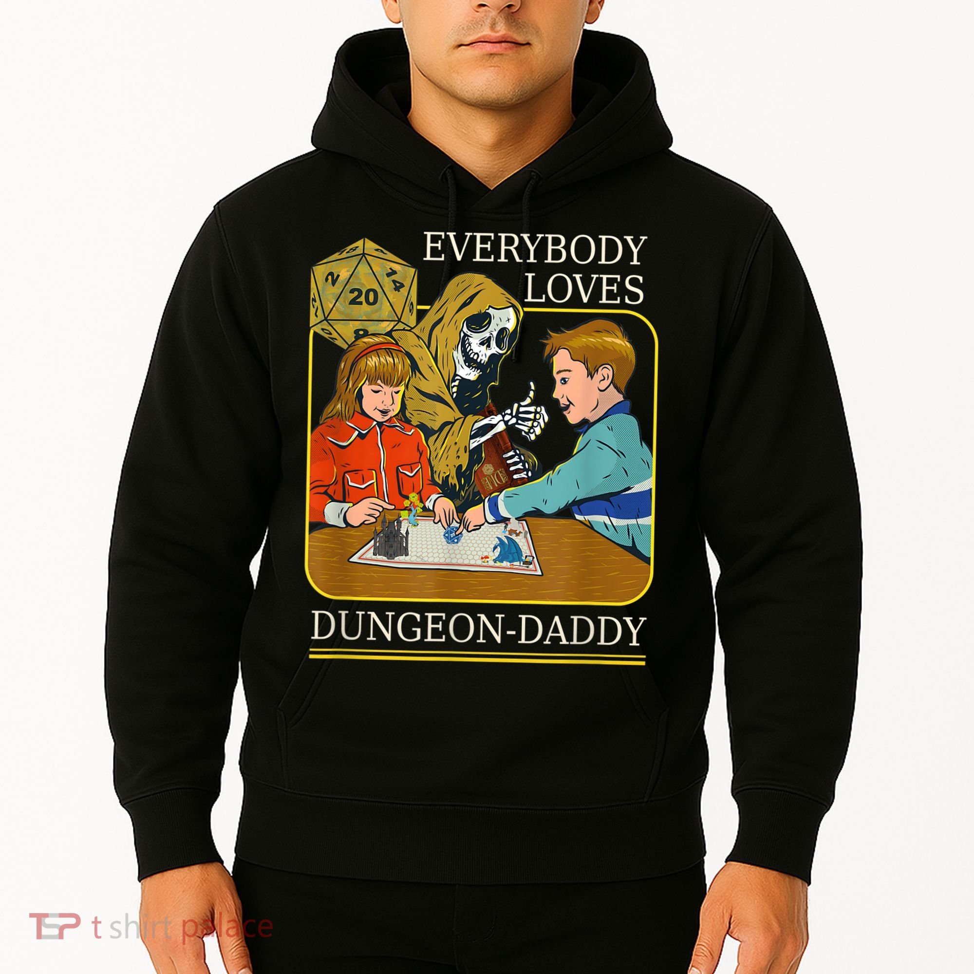 RPG D20 Dice Dungeon-Daddy Fantasy Pen and Paper Boardgame Hoodie